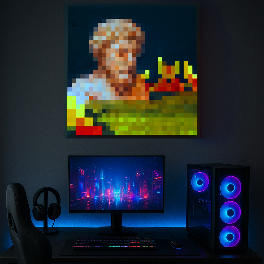 Plakat Minecraft Bust