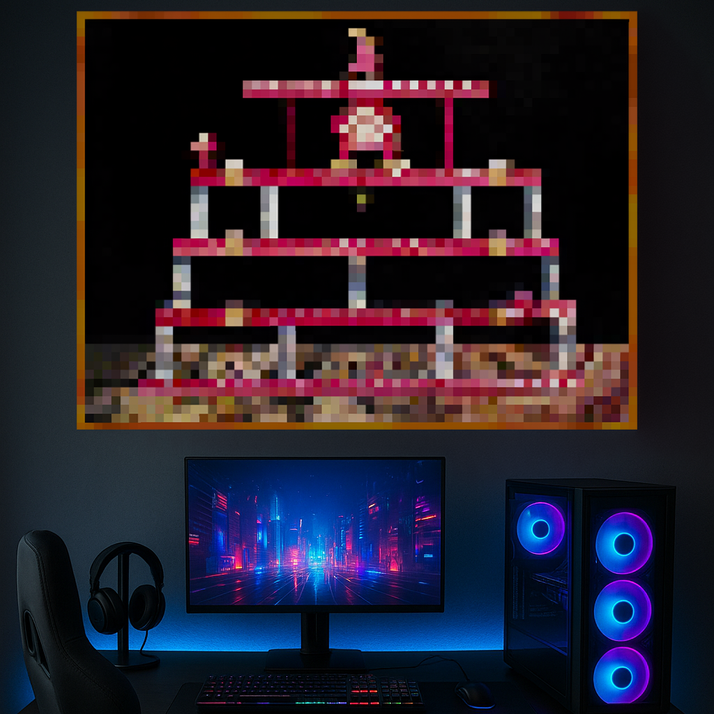 Plakat Minecraft DonkeyKong