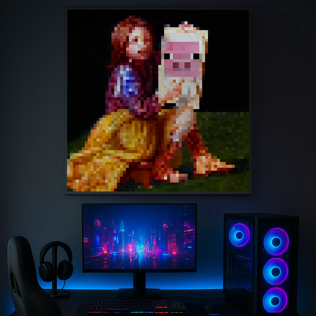 Plakat Minecraft Pigscene